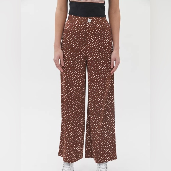 Urban Outfitters Pants - UO Olympia Satin Wide Leg Pant